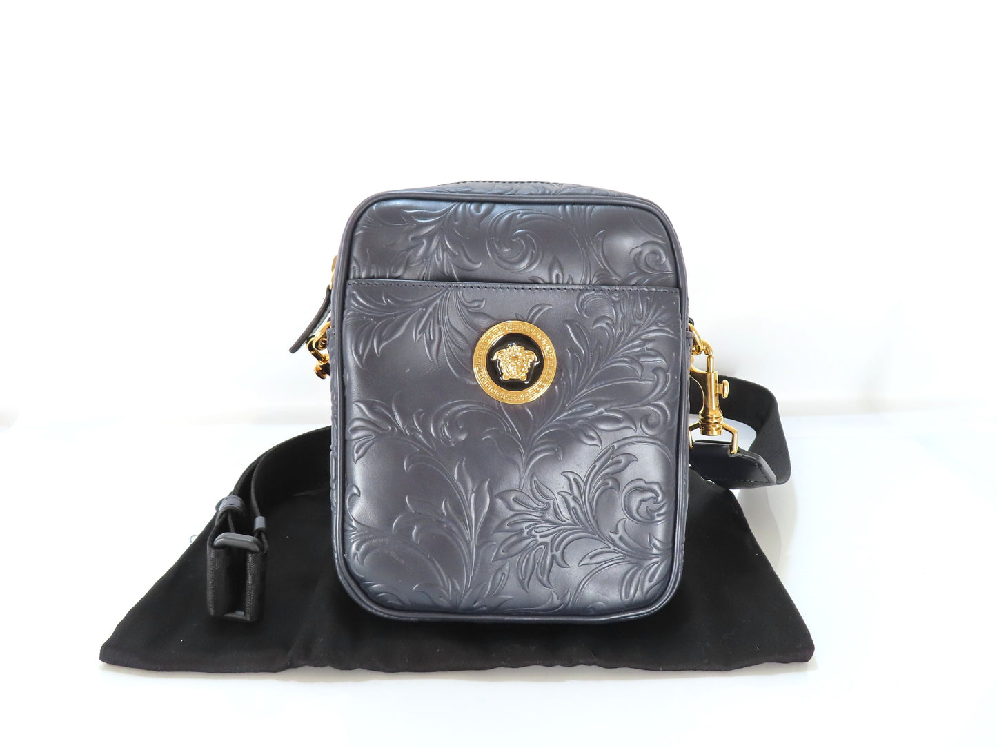 VERSACE Medusa Shoulder Bag Navy