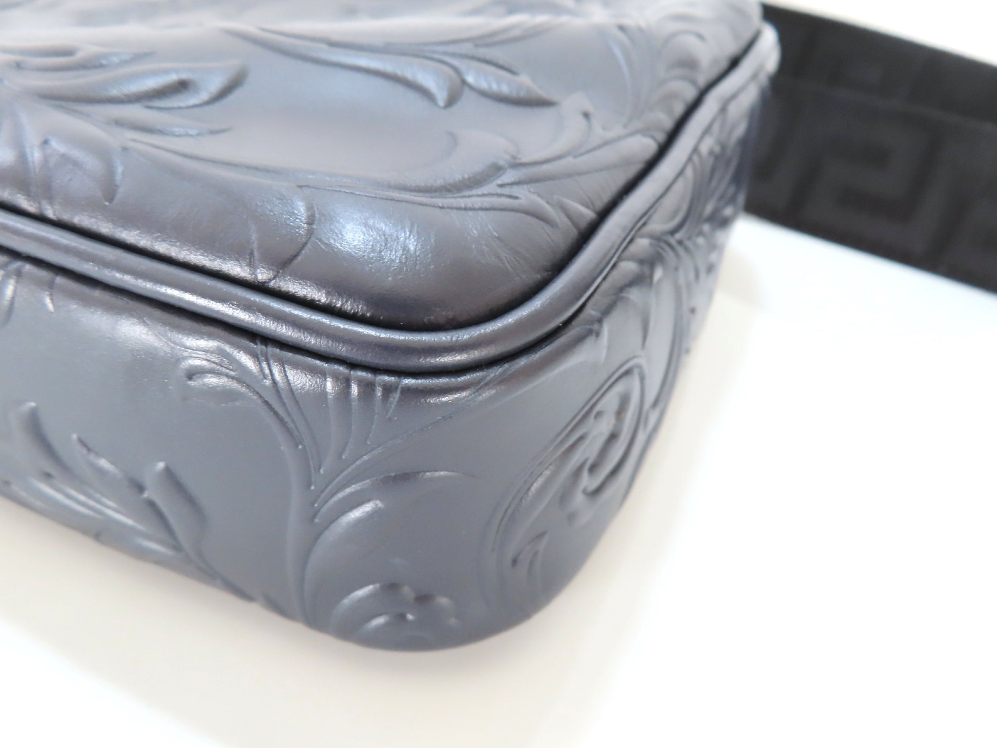 VERSACE Medusa Shoulder Bag Navy