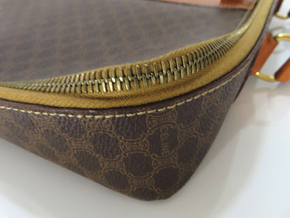 CELINE Macadam Logo Embossed Business Bag Brown