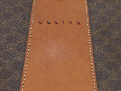CELINE Macadam Logo Embossed Business Bag Brown
