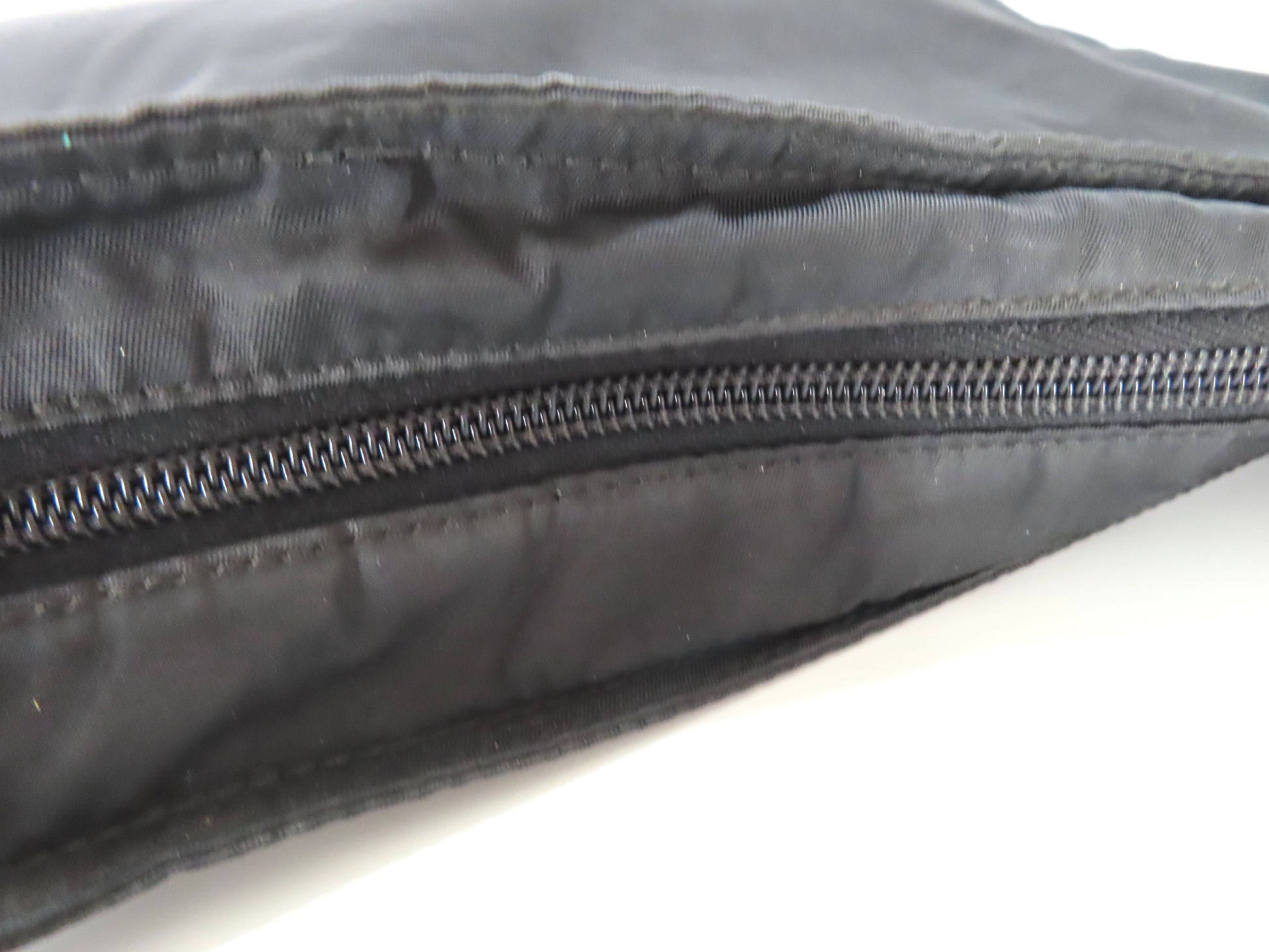 PRADA Nylon Prada Tessuto Logo Plate Shoulder Bag Black VA0251 Shoulder Bag