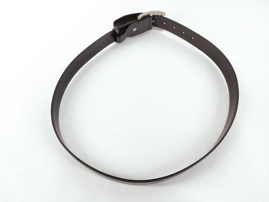 BVLGARI Bulgari Assioma Belt 46/115 Black x Silver Belt