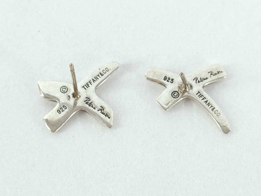 Tiffany & Co. Tiffany Paloma Picasso Graffiti X Earrings SV925 Silver Earrings
