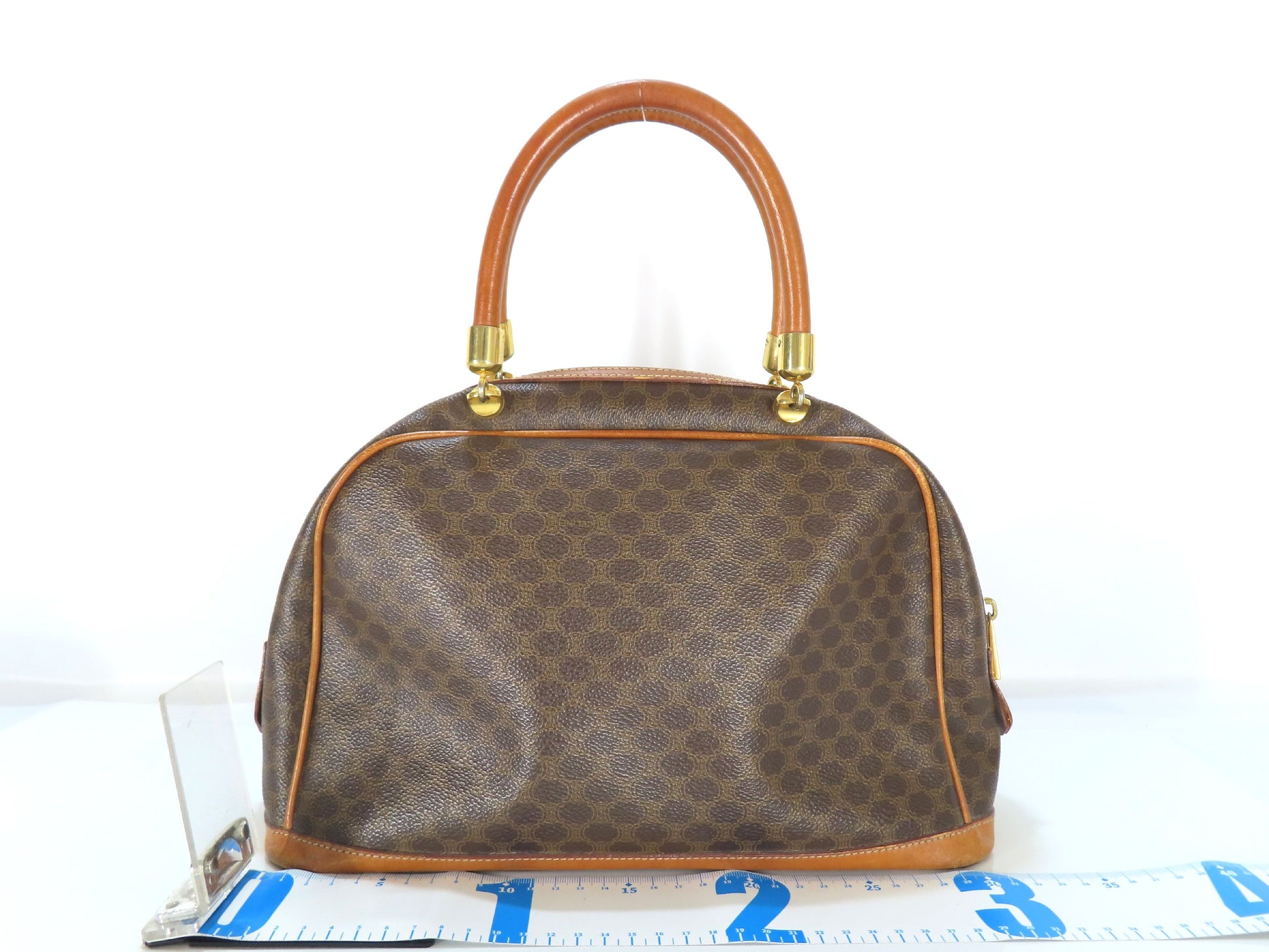 CELINE Macadam Handbag Brown