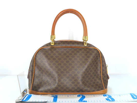 CELINE Macadam Handbag Brown