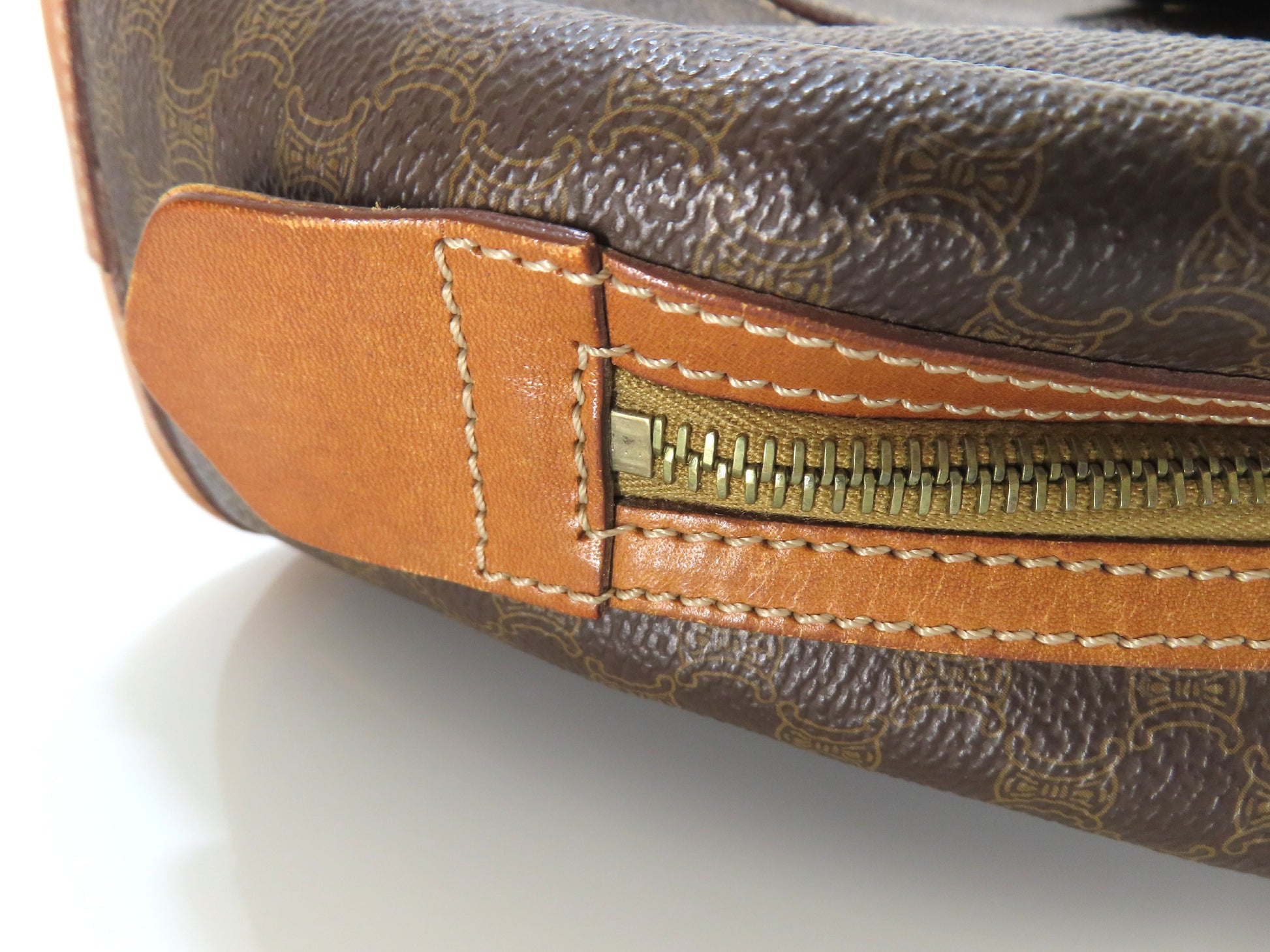 CELINE Macadam Handbag Brown