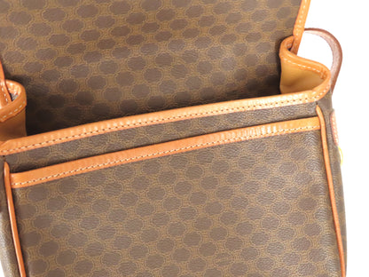 CELINE Macadam Shoulder Bag Brown Shoulder Bag