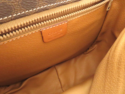 CELINE Macadam Shoulder Bag Brown Shoulder Bag