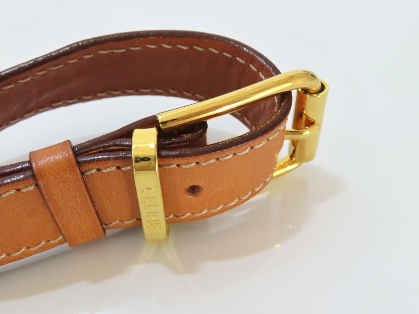 CELINE Macadam Shoulder Bag Brown Shoulder Bag
