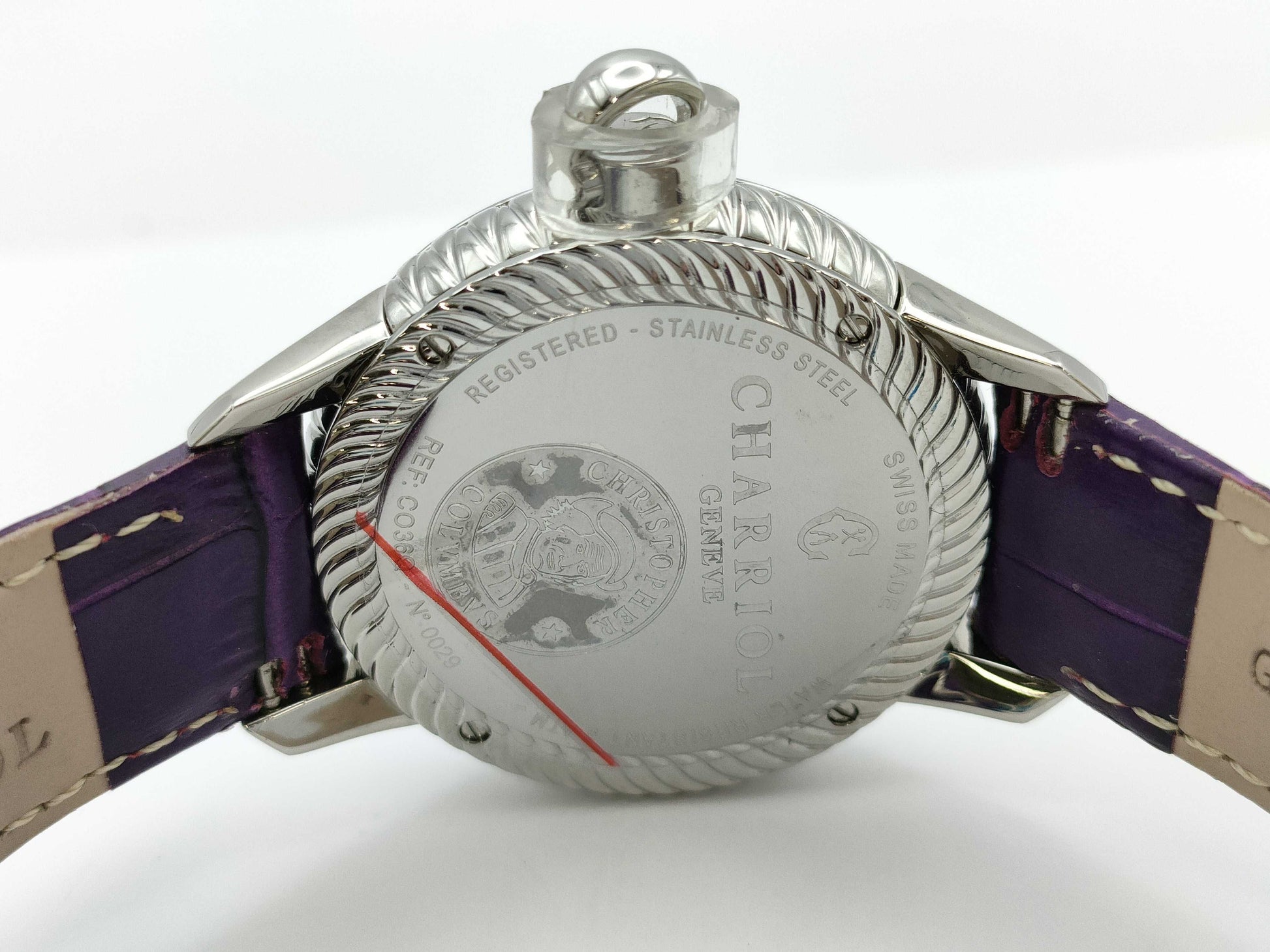 CHARRIOL CO36Q 0029 Quartz Purple Dial Men's Watch