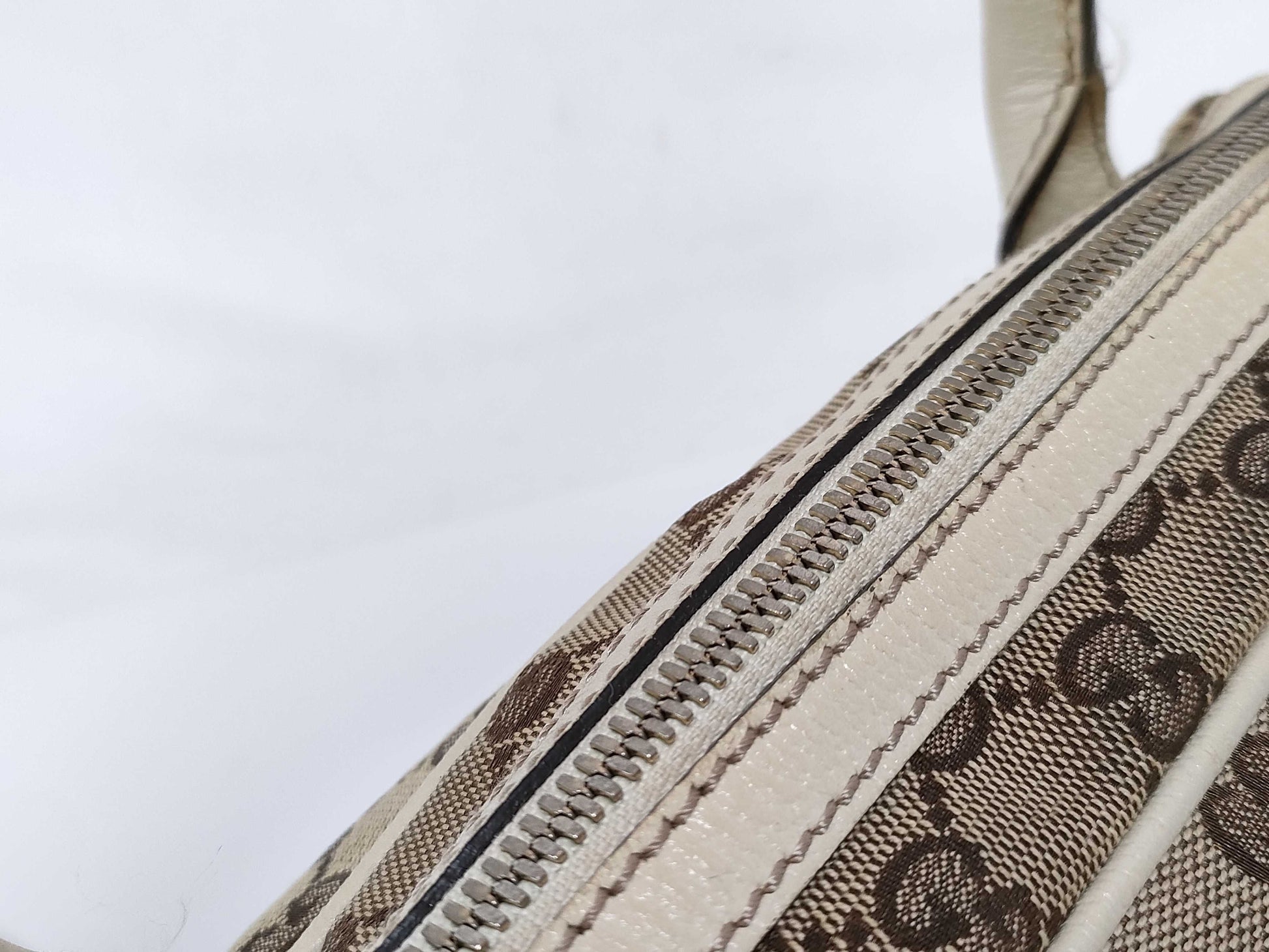GUCCI GG Canvas GUCCI Mini Boston Handbag