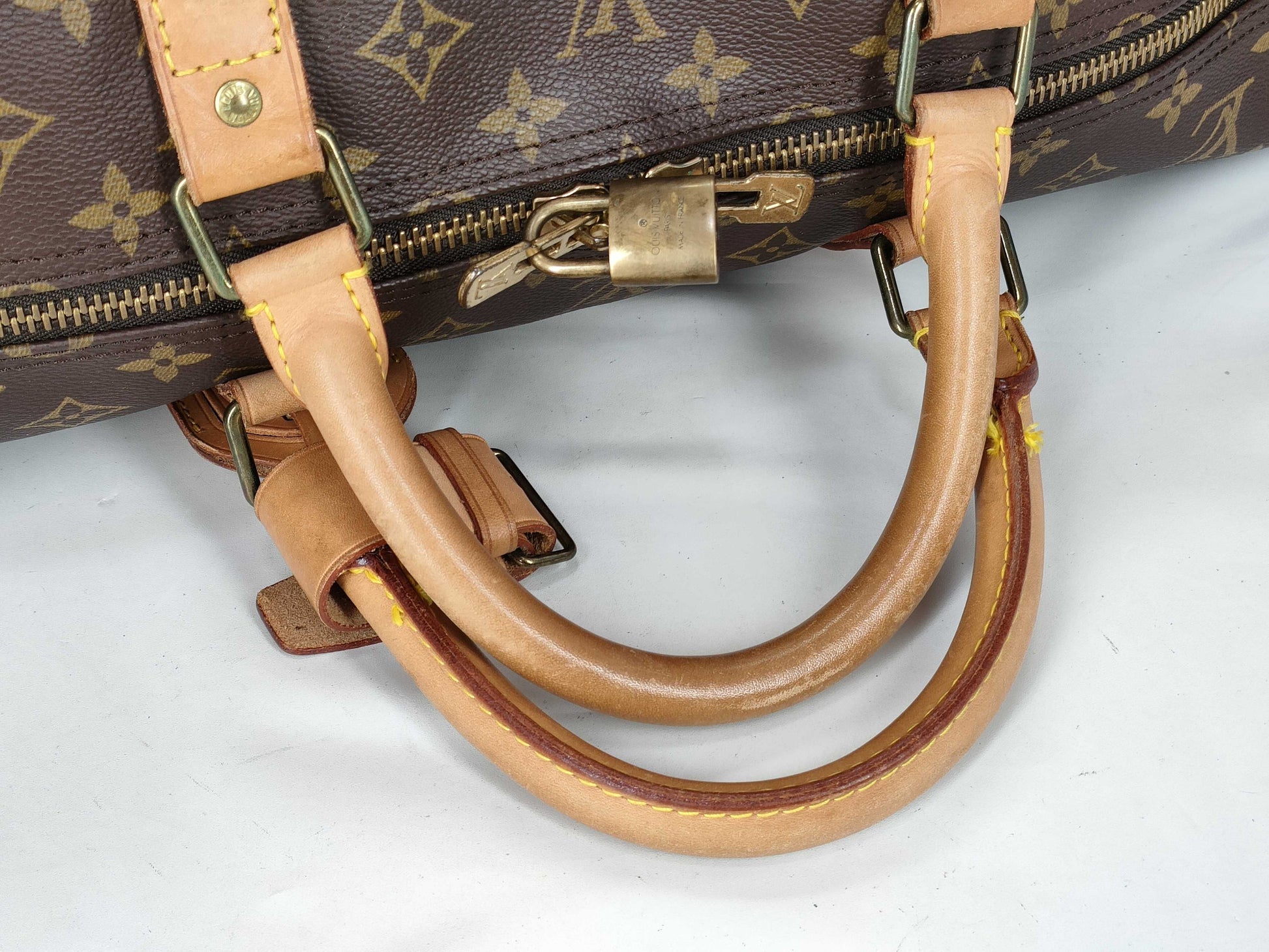 LOUIS VUITTON RFID Unverified Monogram Keepall 60 Bandouliere Boston Bag