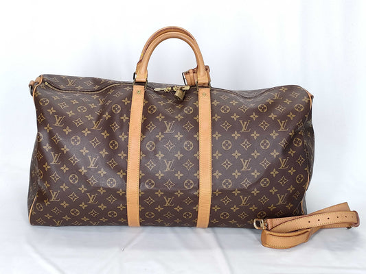 LOUIS VUITTON RFID Unverified Monogram Keepall 60 Bandouliere Boston Bag