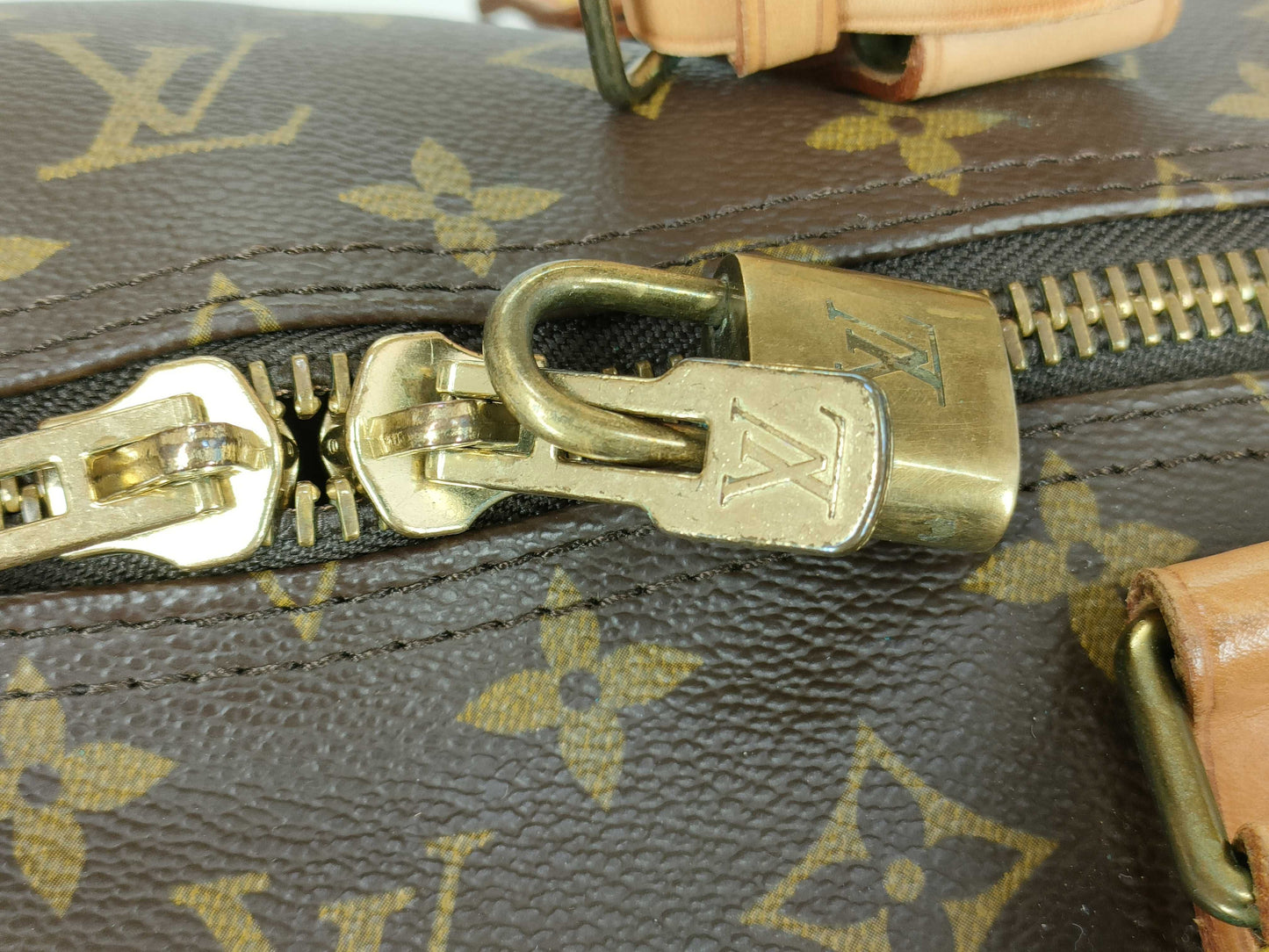 LOUIS VUITTON RFID Unverified Monogram Keepall 60 Bandouliere Boston Bag