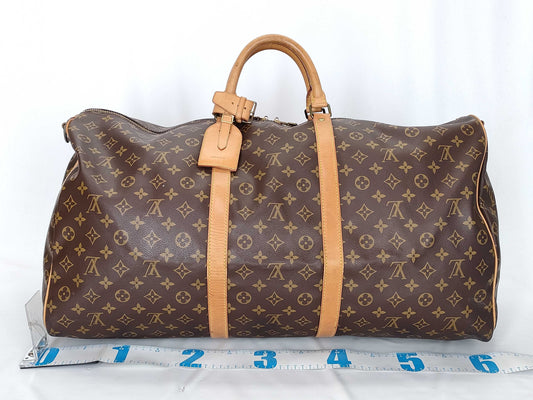LOUIS VUITTON RFID Unverified Monogram Keepall 60 Bandouliere Boston Bag