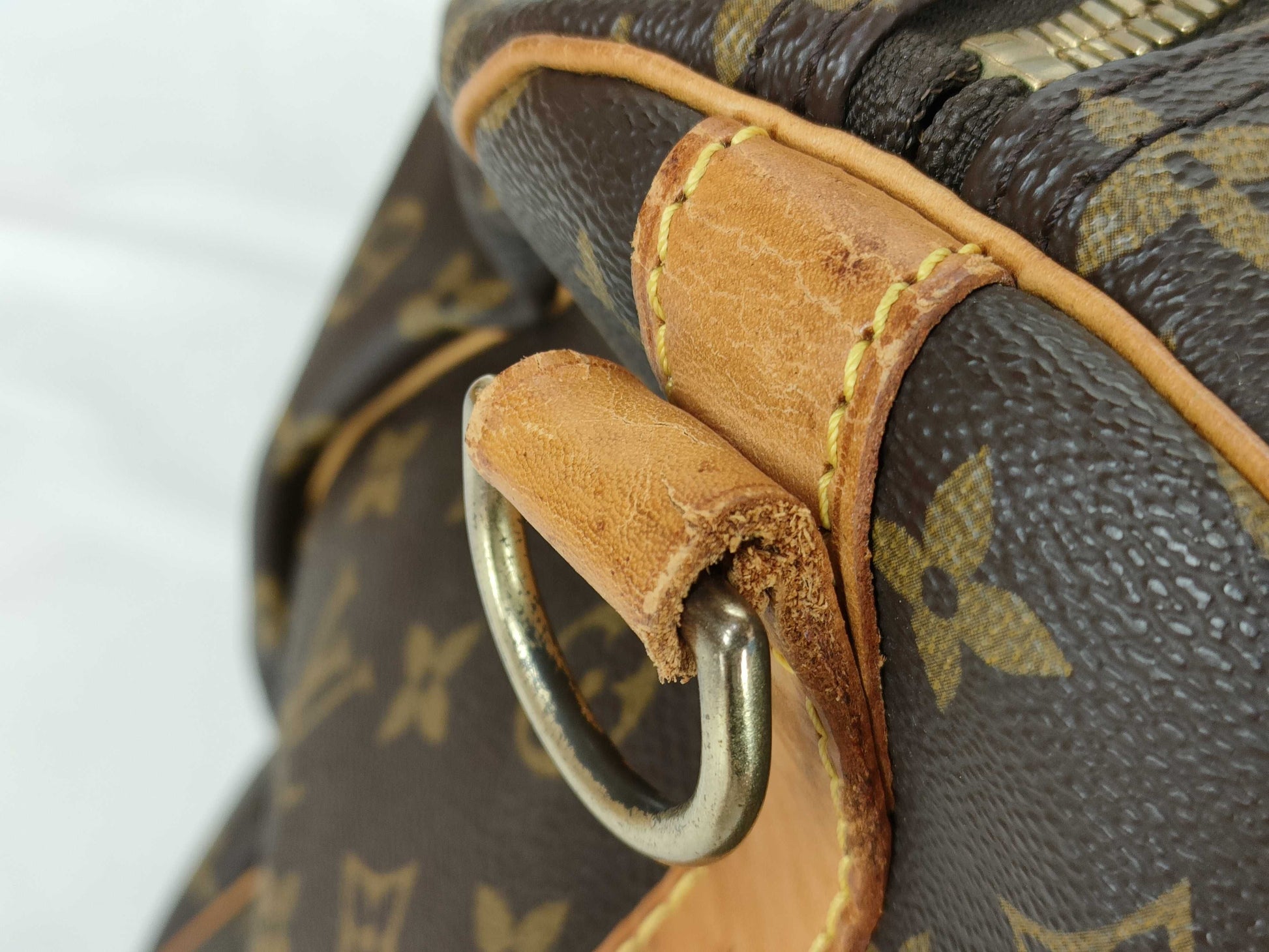 LOUIS VUITTON RFID Unverifiable Monogram Keepall 60 Bandouliere Monogram Boston Bag