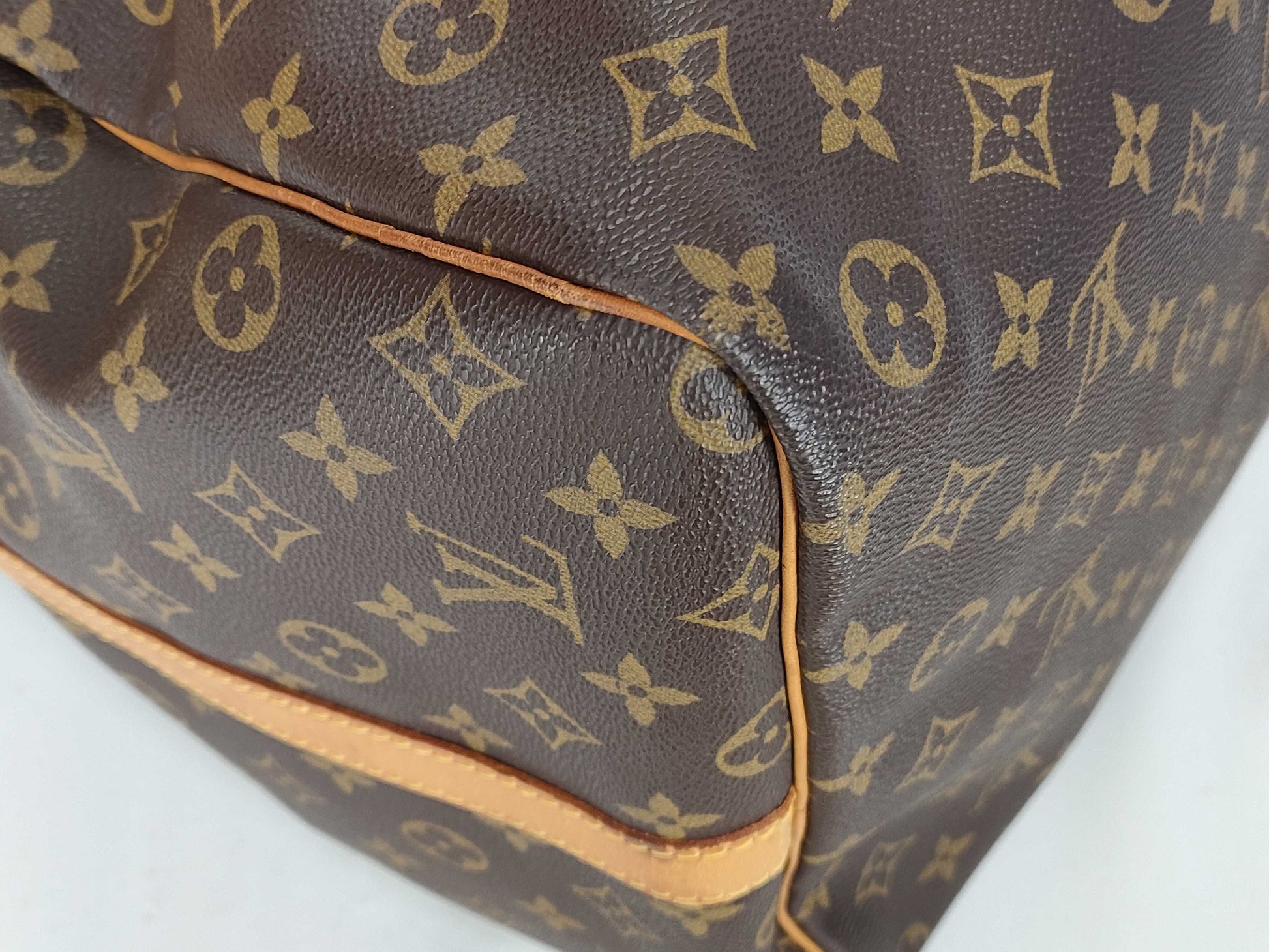 LOUIS VUITTON RFID Unverifiable Monogram Keepall 60 Bandouliere Monogram Boston Bag