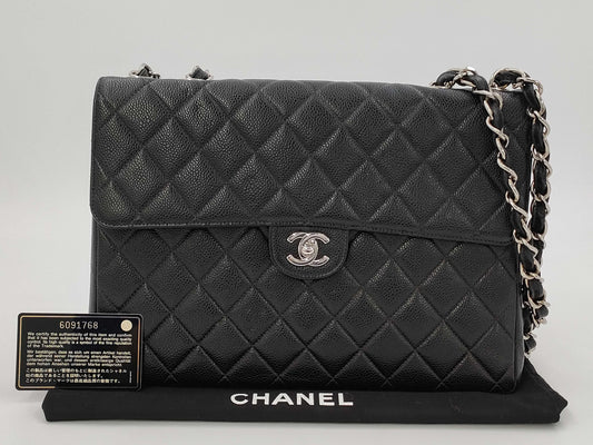 CHANEL Caviar Skin Matelasse 30 Shoulder Bag