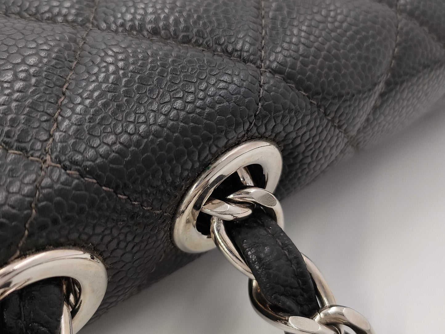CHANEL Caviar Skin Matelasse 30 Shoulder Bag