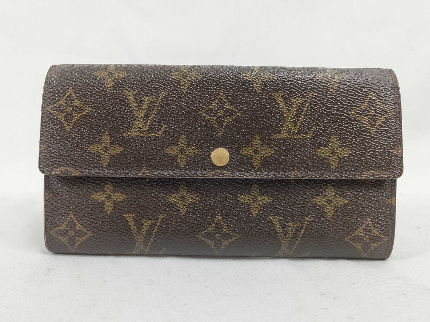 LOUIS VUITTON TH 1003 Monogram LOUIS VUITTON Louis Vuitton Pochette Porte Monnaie Credit Monogram M61725 Long Wallet
