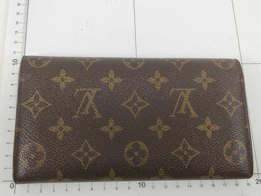LOUIS VUITTON TH 1003 Monogram LOUIS VUITTON Louis Vuitton Pochette Porte Monnaie Credit Monogram M61725 Long Wallet