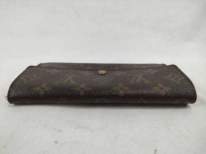 LOUIS VUITTON TH 1003 Monogram LOUIS VUITTON Louis Vuitton Pochette Porte Monnaie Credit Monogram M61725 Long Wallet