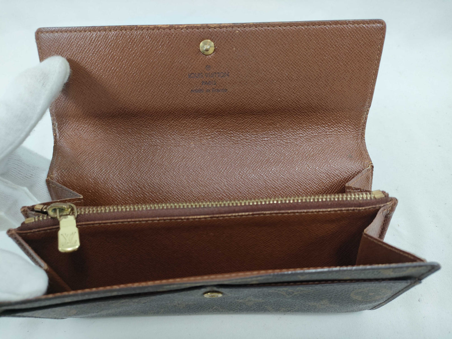 LOUIS VUITTON TH 1003 Monogram LOUIS VUITTON Louis Vuitton Pochette Porte Monnaie Credit Monogram M61725 Long Wallet