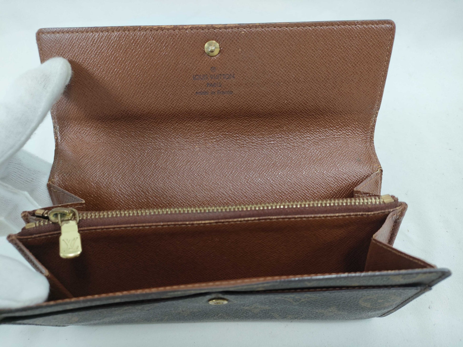 LOUIS VUITTON TH 1003 Monogram LOUIS VUITTON Louis Vuitton Pochette Porte Monnaie Credit Monogram M61725 Long Wallet