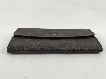 LOUIS VUITTON Monogram LOUIS VUITTON Louis Vuitton Pochette Porte Monnaie Credit Monogram M61723 Long Wallet