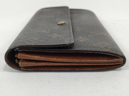 LOUIS VUITTON Monogram LOUIS VUITTON Louis Vuitton Pochette Porte Monnaie Credit Monogram M61723 Long Wallet