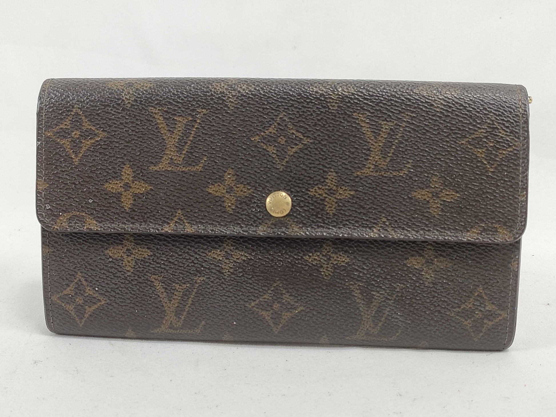 LOUIS VUITTON Monogram LOUIS VUITTON Louis Vuitton Pochette Porte Monnaie Credit Monogram M61723 Long Wallet
