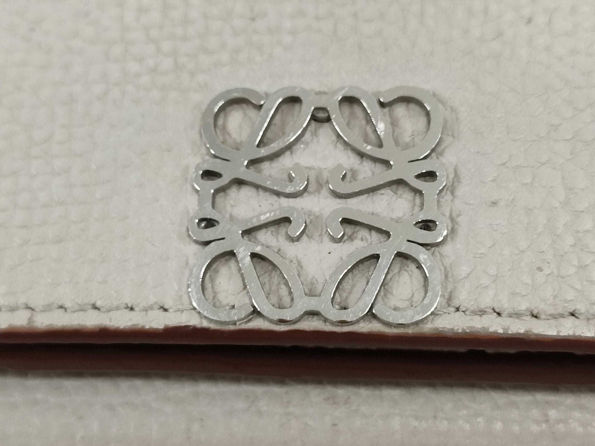 LOEWE Anagram Trifold Wallet in Light Ghost