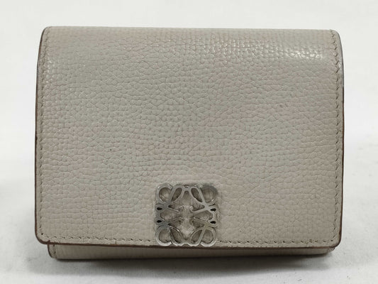 LOEWE Anagram Trifold Wallet in Light Ghost