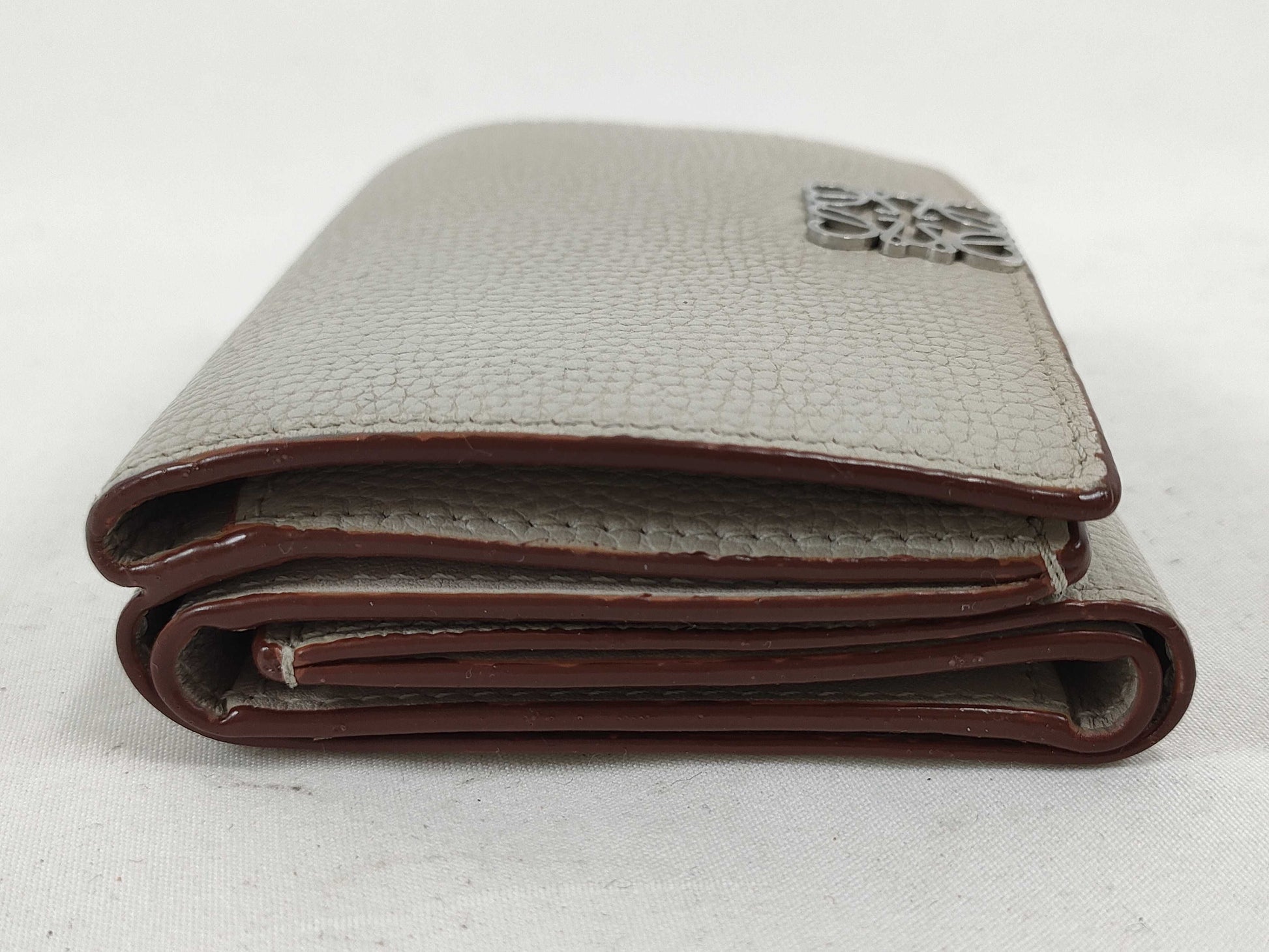 LOEWE Anagram Trifold Wallet in Light Ghost