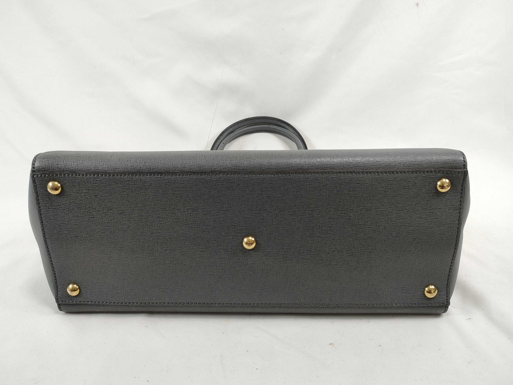 FENDI Two Jours 2-way Handbag Gray A4 8BH250 Handbag