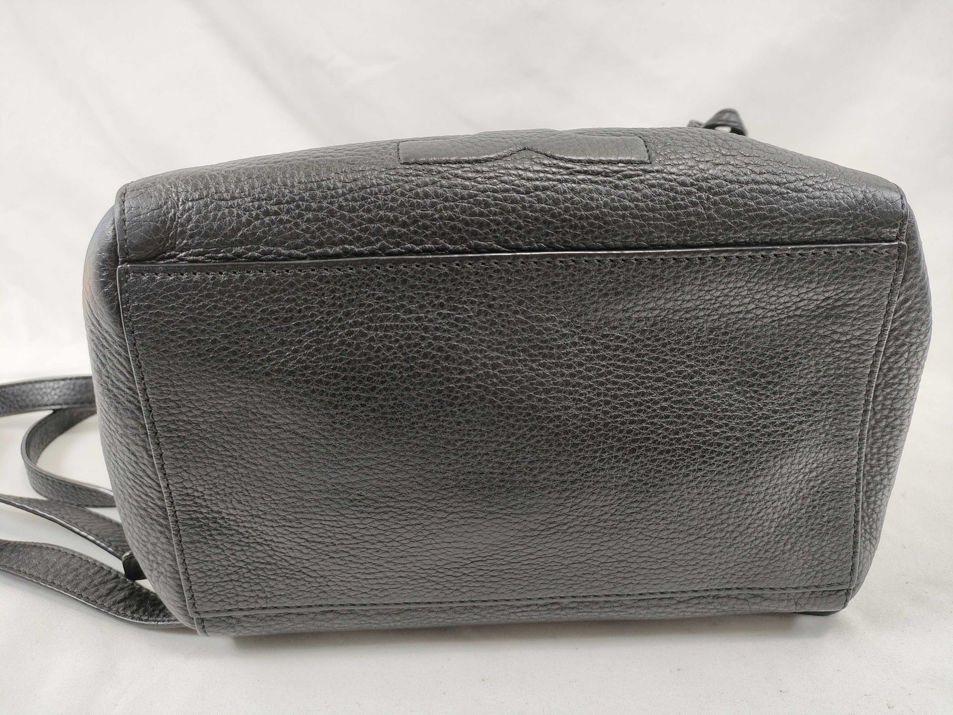 Tory Burch Backpack, Grained Leather, Fits B5, Large Logo, Backpack