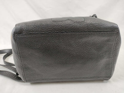 Tory Burch Backpack, Grained Leather, Fits B5, Large Logo, Backpack