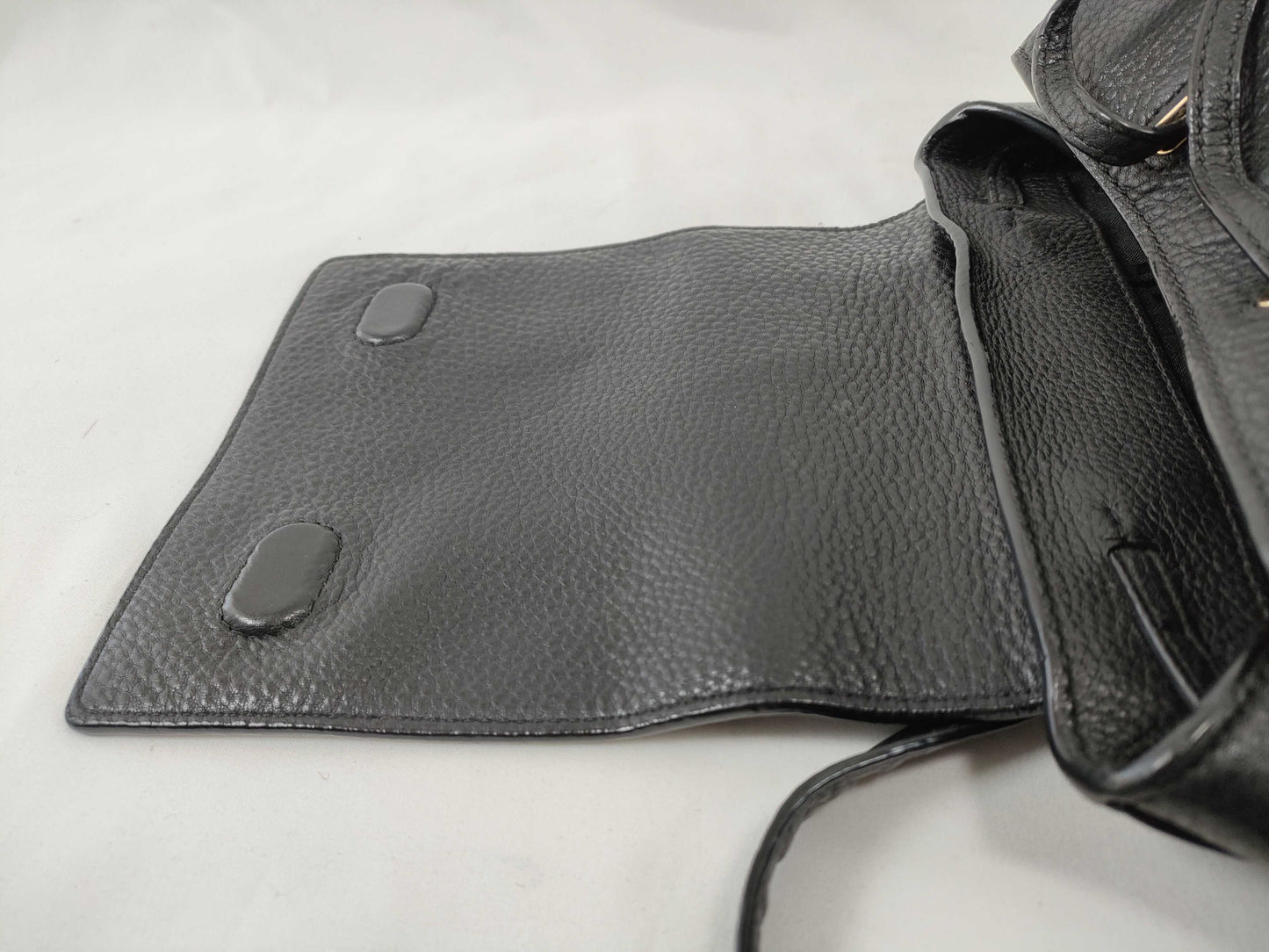Tory Burch Backpack, Grained Leather, Fits B5, Large Logo, Backpack