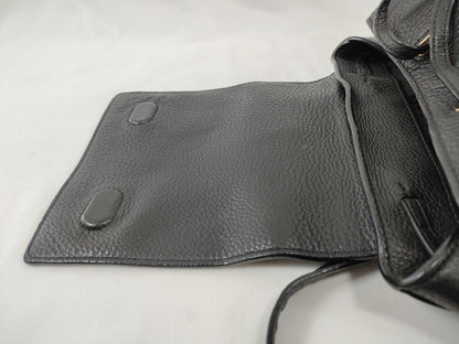 Tory Burch Backpack, Grained Leather, Fits B5, Large Logo, Backpack