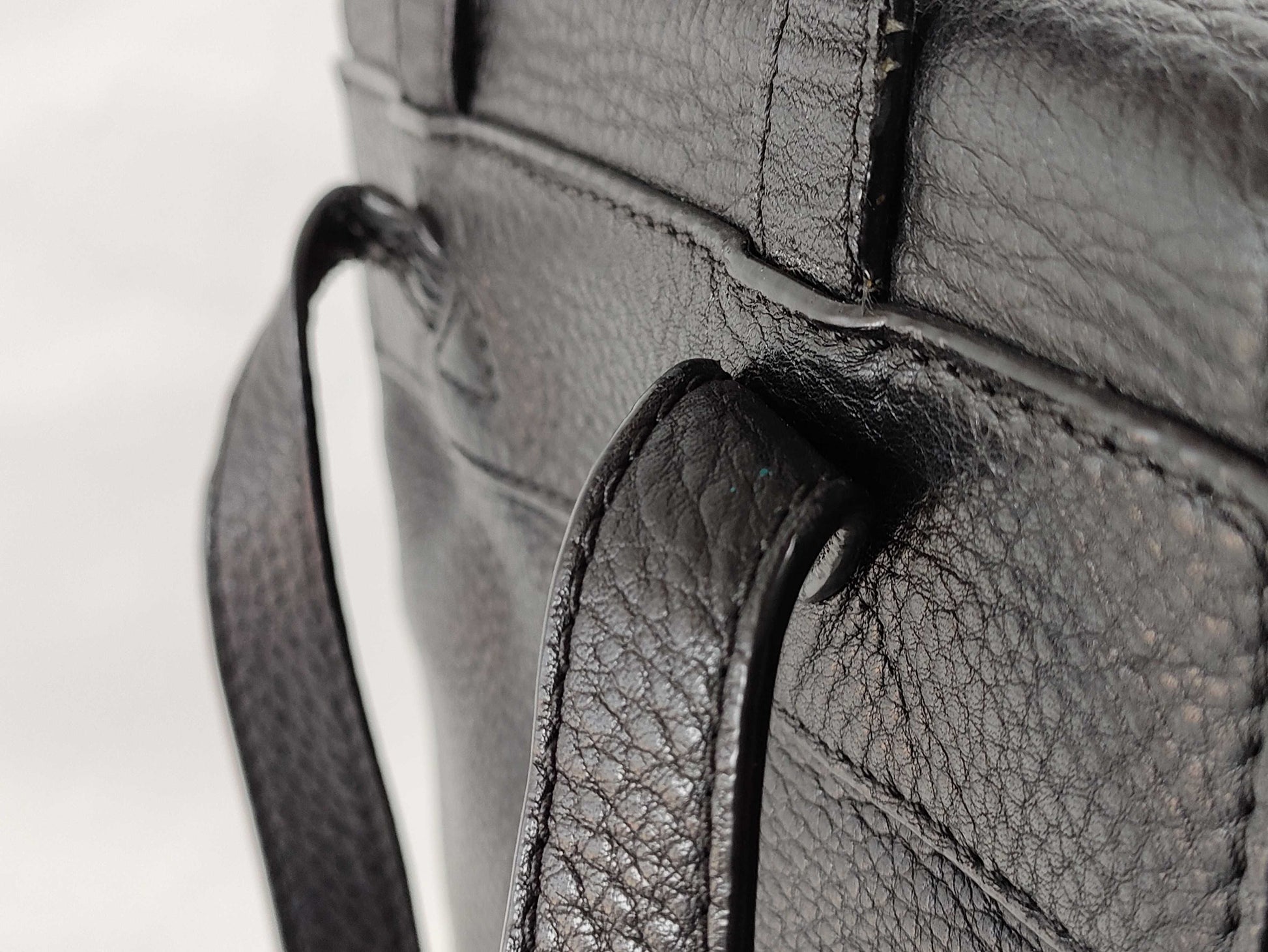 Tory Burch Backpack, Grained Leather, Fits B5, Large Logo, Backpack
