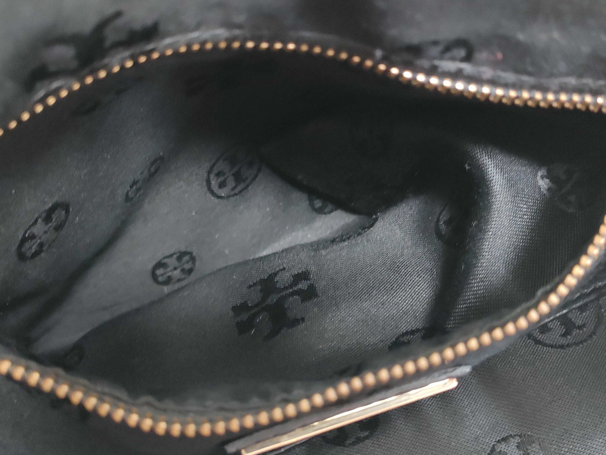 Tory Burch Backpack, Grained Leather, Fits B5, Large Logo, Backpack