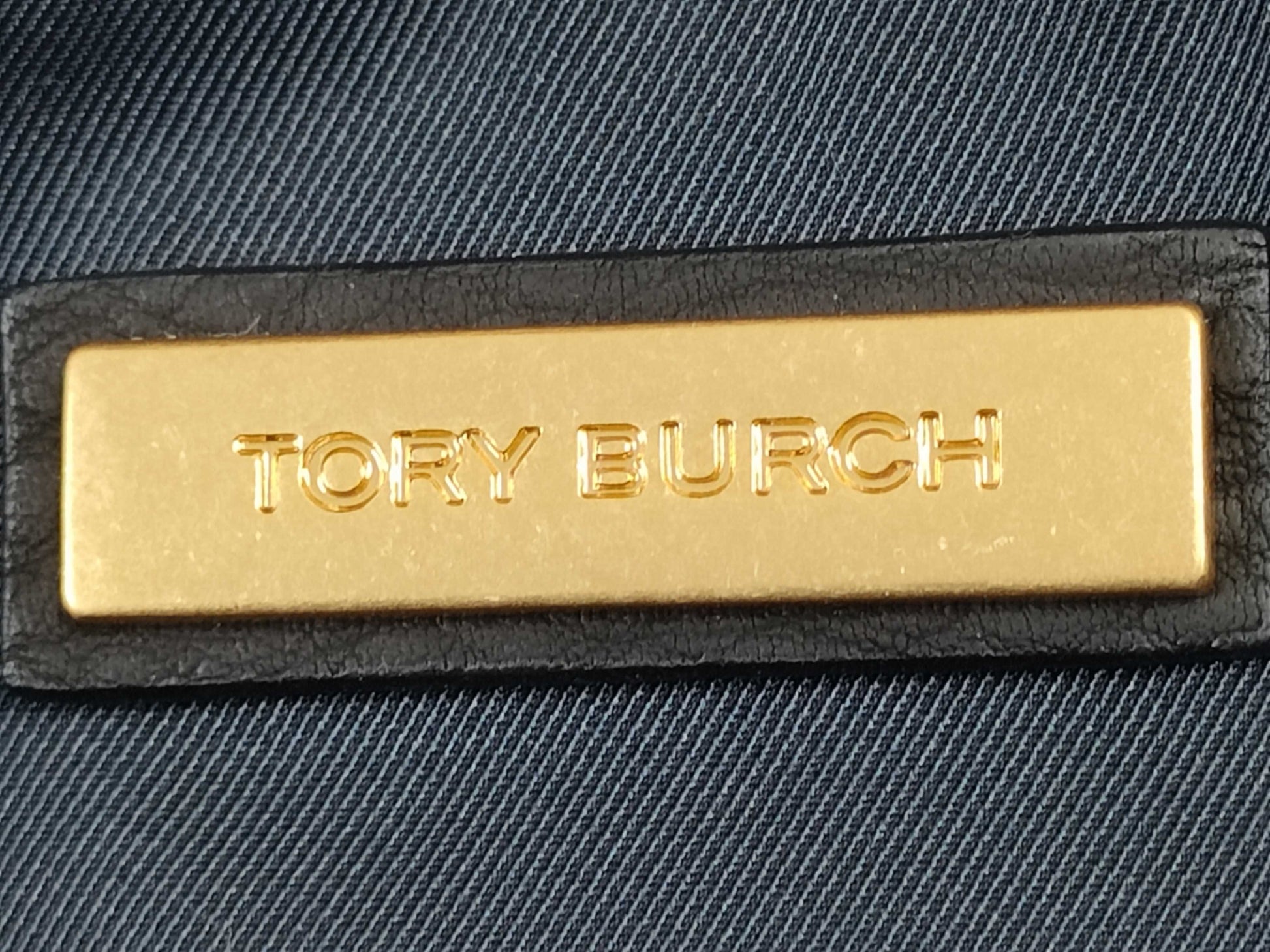 Tory Burch Tory Burch Handbag Leather Half Moon Black Handbag