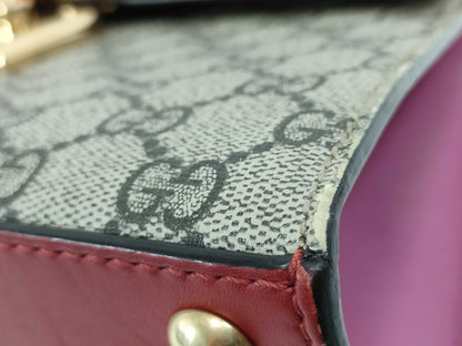 GUCCI GG Supreme Padlock 2-Way Bag 453188 520981 Shoulder/Handbag Handbag