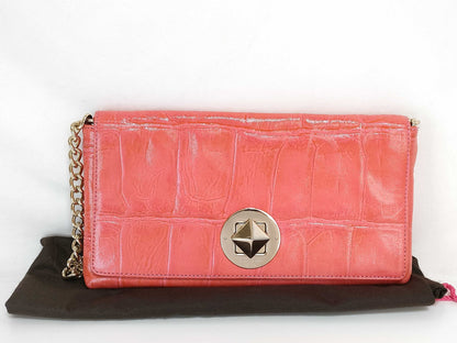 Kate Spade New York Leather Clutch Bag Shoulder Bag