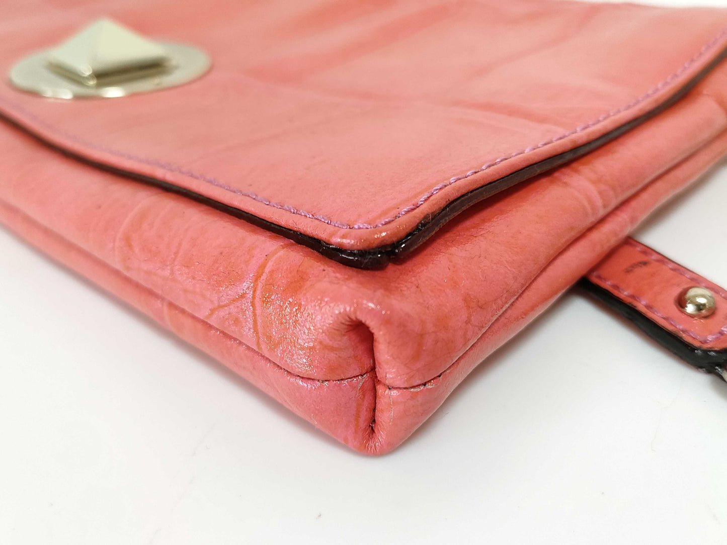 Kate Spade New York Leather Clutch Bag Shoulder Bag