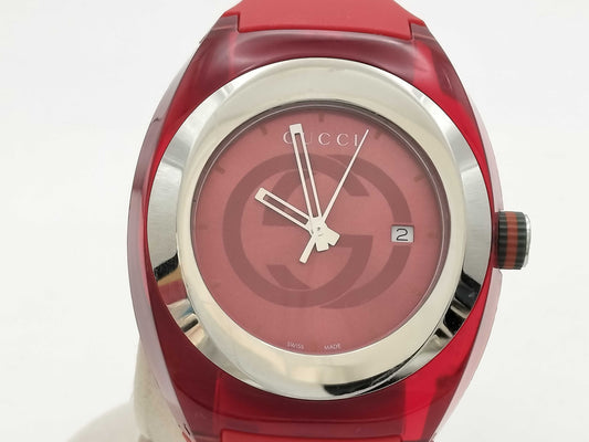 GUCCI Sync 137.1/YA137103A 18707982 Quartz Red Dial Men's Watch