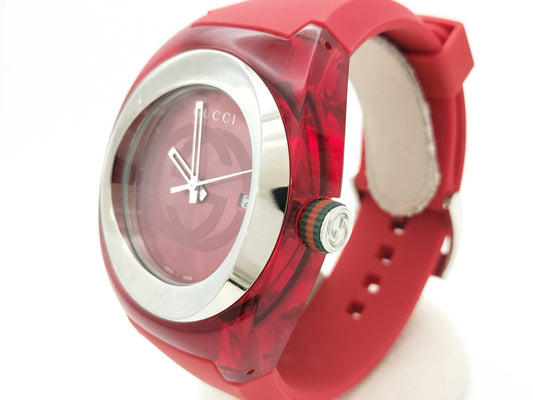 GUCCI Sync 137.1/YA137103A 18707982 Quartz Red Dial Men's Watch