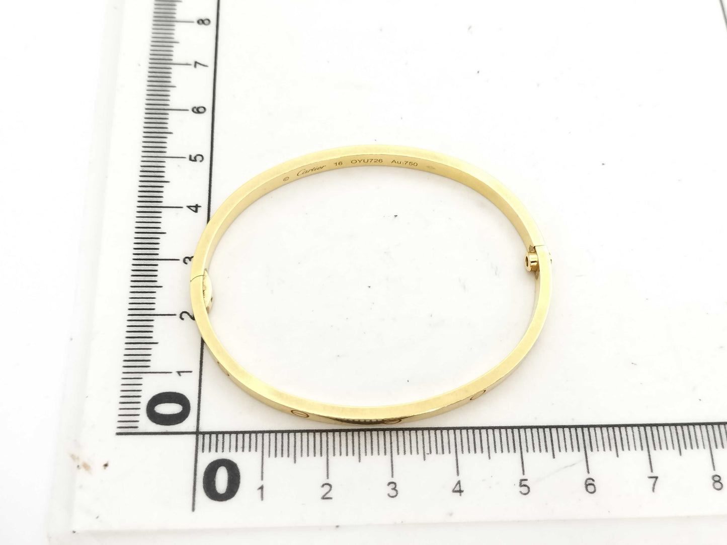 Cartier Love Bracelet Small #16 Yellow Gold AU750 18.5g Bracelet/Bangle 