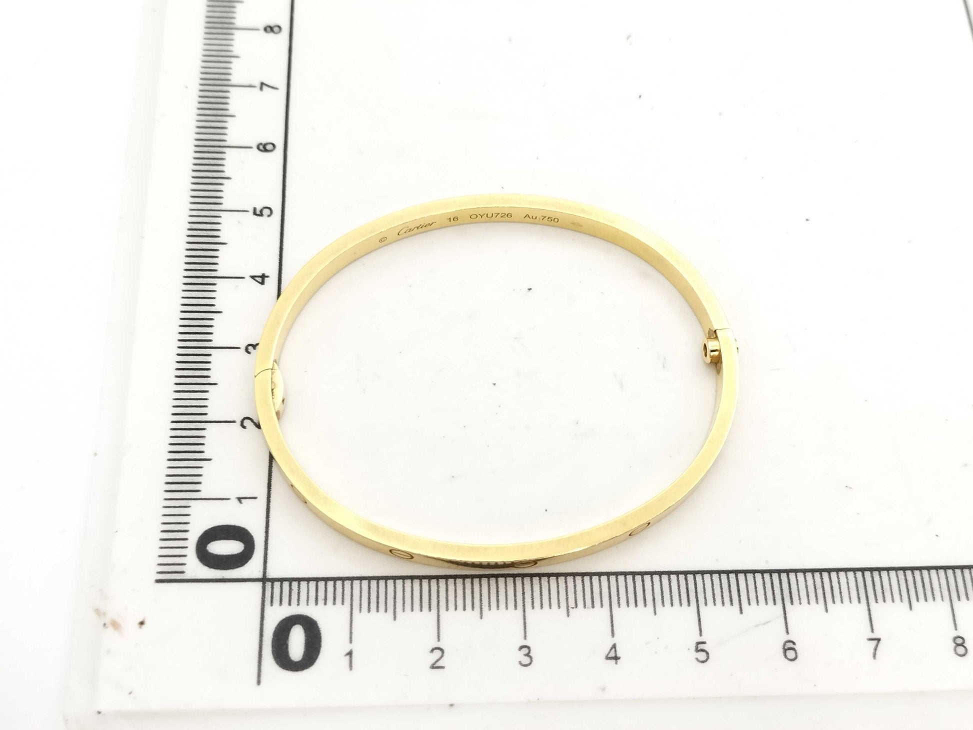 Cartier Love Bracelet Small #16 Yellow Gold AU750 18.5g Bracelet/Bangle 