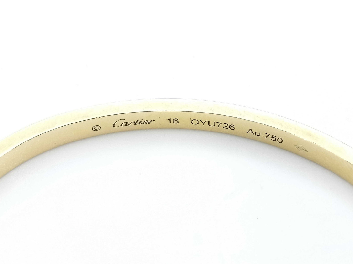 Cartier Love Bracelet Small #16 Yellow Gold AU750 18.5g Bracelet/Bangle 